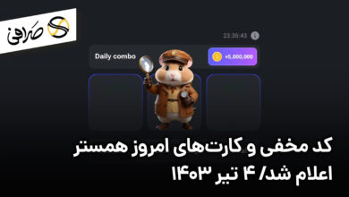 کد مخفی و کارت‌های امروز همستر اعلام شد/ ۴ تیر ۱۴۰۳