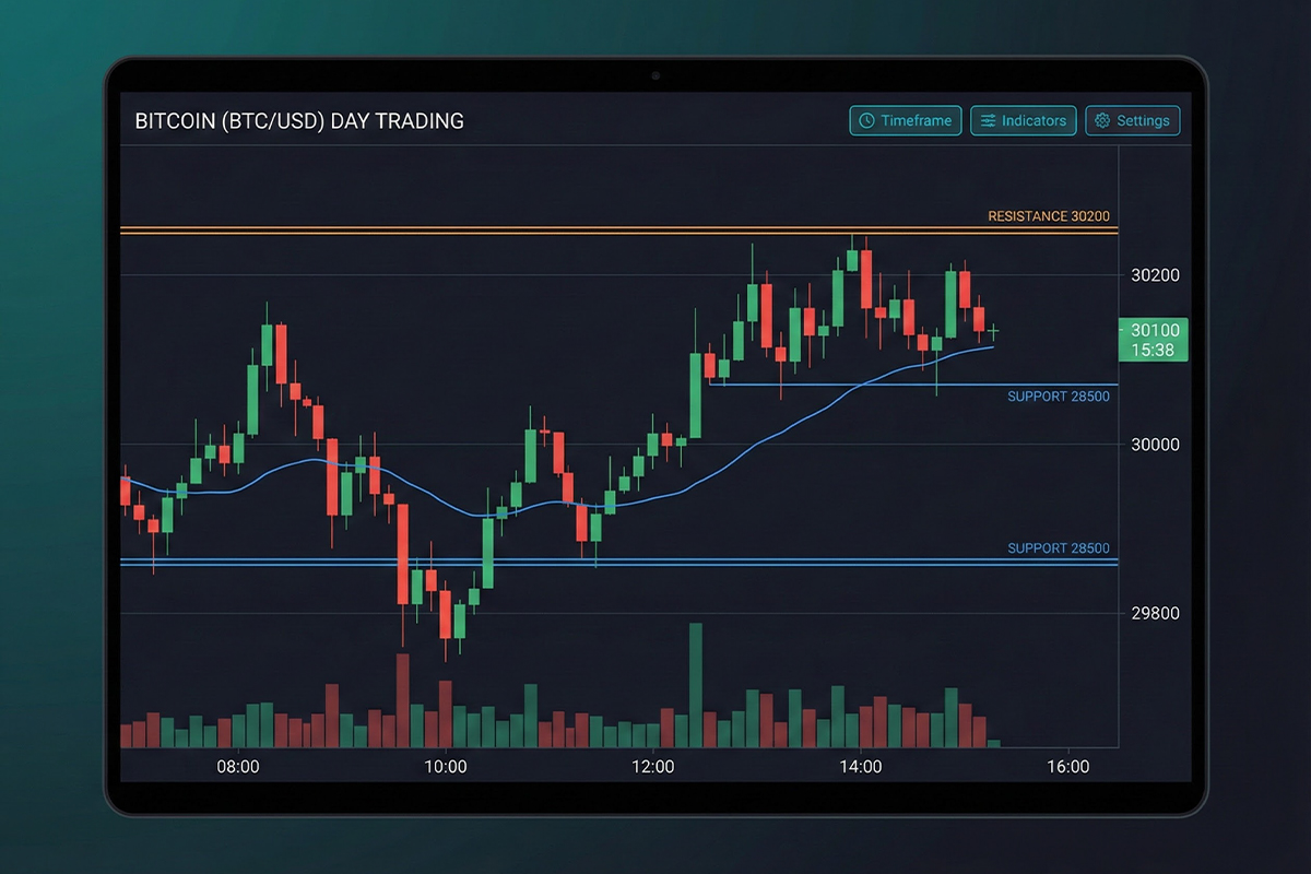 نمودار نوسان گیری بیت کوین ۲۰۲۵