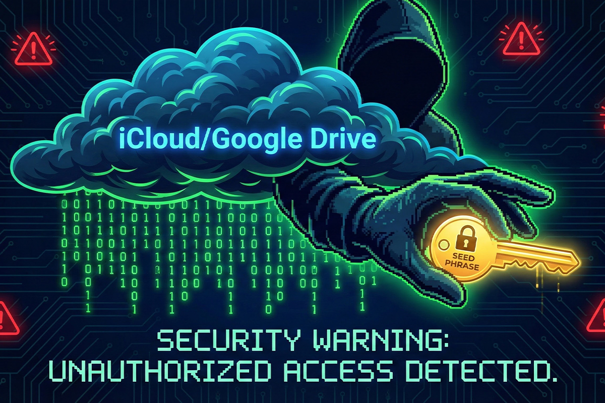 خطر ذخیره کلمات بازیابی تراست ولت در فضای ابری گوگل درایو و آیکلود