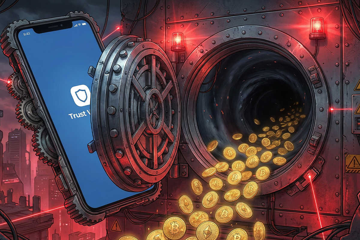 تنظیمات خطرناک تراست ولت; ریسک هک شدن کیف پول به دلیل عدم رعایت امنیت